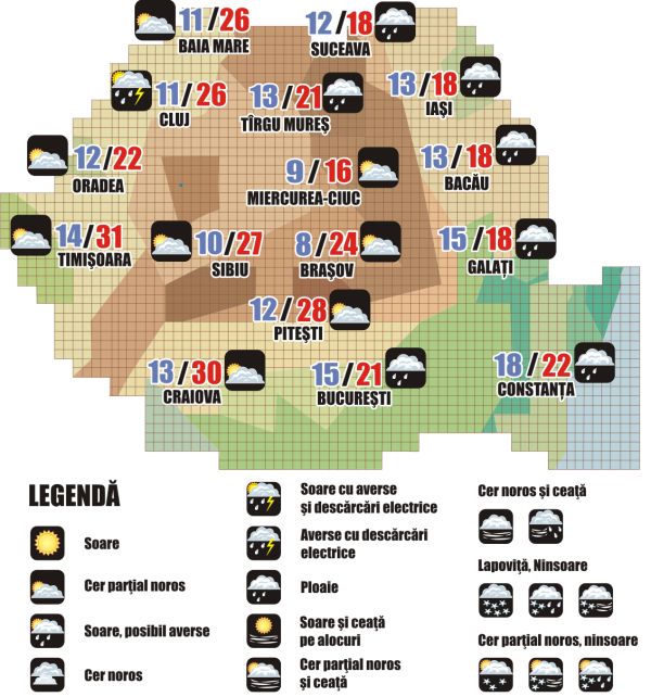Prognoza meteo (17.09. - 18.09.2025)